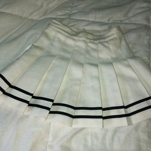 White cheerleader skirt